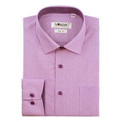 Рубашка мужская Nordic, приталенный силуэт - с длинным рукавом 7013F-45 цена и информация | Мужские рубашки | kaup24.ee