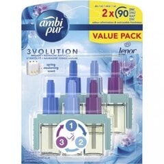 Сменный картридж Ambi Pur 3Volution Lenor, Spring, для электрического освежителя, 2х20 мл цена и информация | Освежители воздуха | kaup24.ee