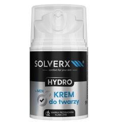 Näokreem meestele Solverx hydro, 50 ml hind ja info | Näokreemid | kaup24.ee
