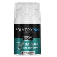 Habemeajamisjärgne palsam Solverx Men Soft, 50 ml hind ja info | Raseerimisvahendid | kaup24.ee