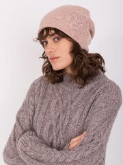 Шапка-бини женская темно-розовая, зимняя шапка цена и информация | Женские шапки | kaup24.ee