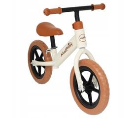 Балансировочный велосипед MalPlay, белый/коричневый цена и информация | Балансировочные велосипеды | kaup24.ee