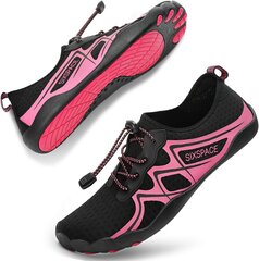Обувь для плавания Sixspace 803, чёрная, розовая цена и информация | Сертифицированный жилет для SupSup и других видов водного спорта SupSup Премиум, Размер L, черный | kaup24.ee