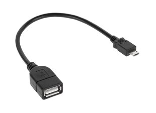 Cabletech USB-A/micro USB, 0.2 m hind ja info | Kaablid ja juhtmed | kaup24.ee