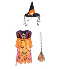 Детский костюм ведьмы ZUCOS, 3-4 года/110-120cm цена и информация | Карнавальные костюмы | kaup24.ee