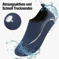 Обувь для плавания Sixspace, 637 Dark Blue цена и информация | Сертифицированный жилет для SupSup и других видов водного спорта SupSup Премиум, Размер L, черный | kaup24.ee