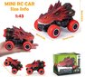 RC auto Dinosaur Vatos, punane/must hind ja info | Poiste mänguasjad | kaup24.ee