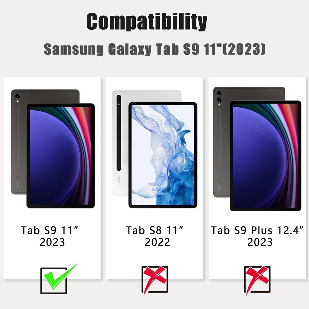 InnoGear Samsung Galaxy Tab s9 2023 11-tolli hind ja info | Tahvelarvuti kaaned ja kotid | kaup24.ee