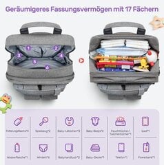 Многофункциональный рюкзак Nuliie для подгузников цена и информация | Аксессуары для колясок | kaup24.ee