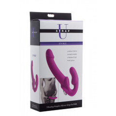 Evoke Strapless Strap On Dildo Purple цена и информация | Фаллоимитаторы | kaup24.ee