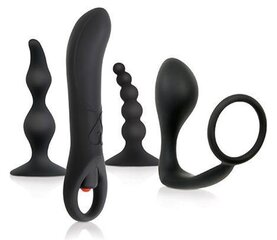 Anaalse stimulaatori komplekt, must hind ja info | Sekslelude komplektid | kaup24.ee