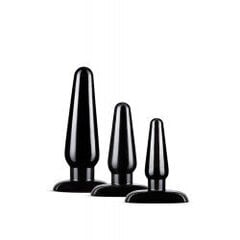 Anal adventures basic plug kit black цена и информация | Анальные игрушки | kaup24.ee