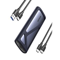 Корпус для накопителя памяти, Ugreen CM4001, M.2 USB, 3.2 Gen 2, USB, 10 Гбит/с, SSD, серый цена и информация | Аксессуары для компонентов | kaup24.ee