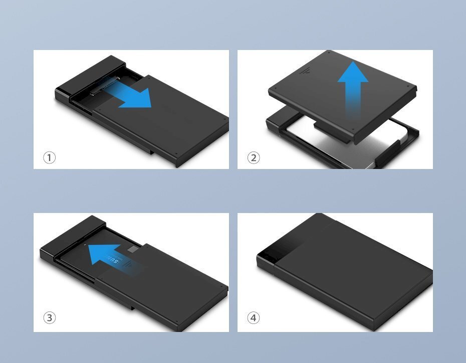 HDD SSD korpus Ugreen, SATA 2.5, USB 3.2, Gen 1 цена и информация | Välised kõvakettad (SSD, HDD) | kaup24.ee