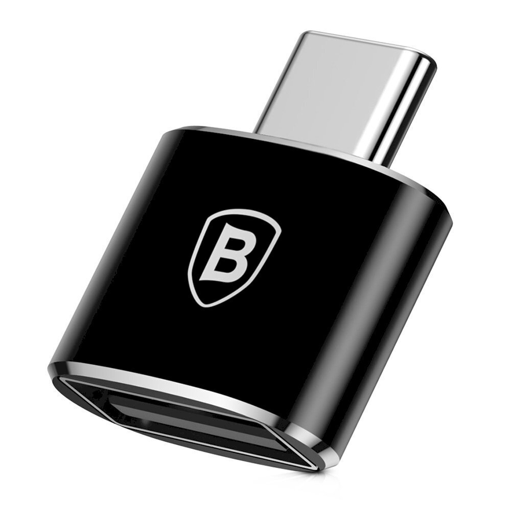 Adapter Baseus, USB USB-C OTG ühendusse, must цена и информация | USB jagajad, adapterid | kaup24.ee