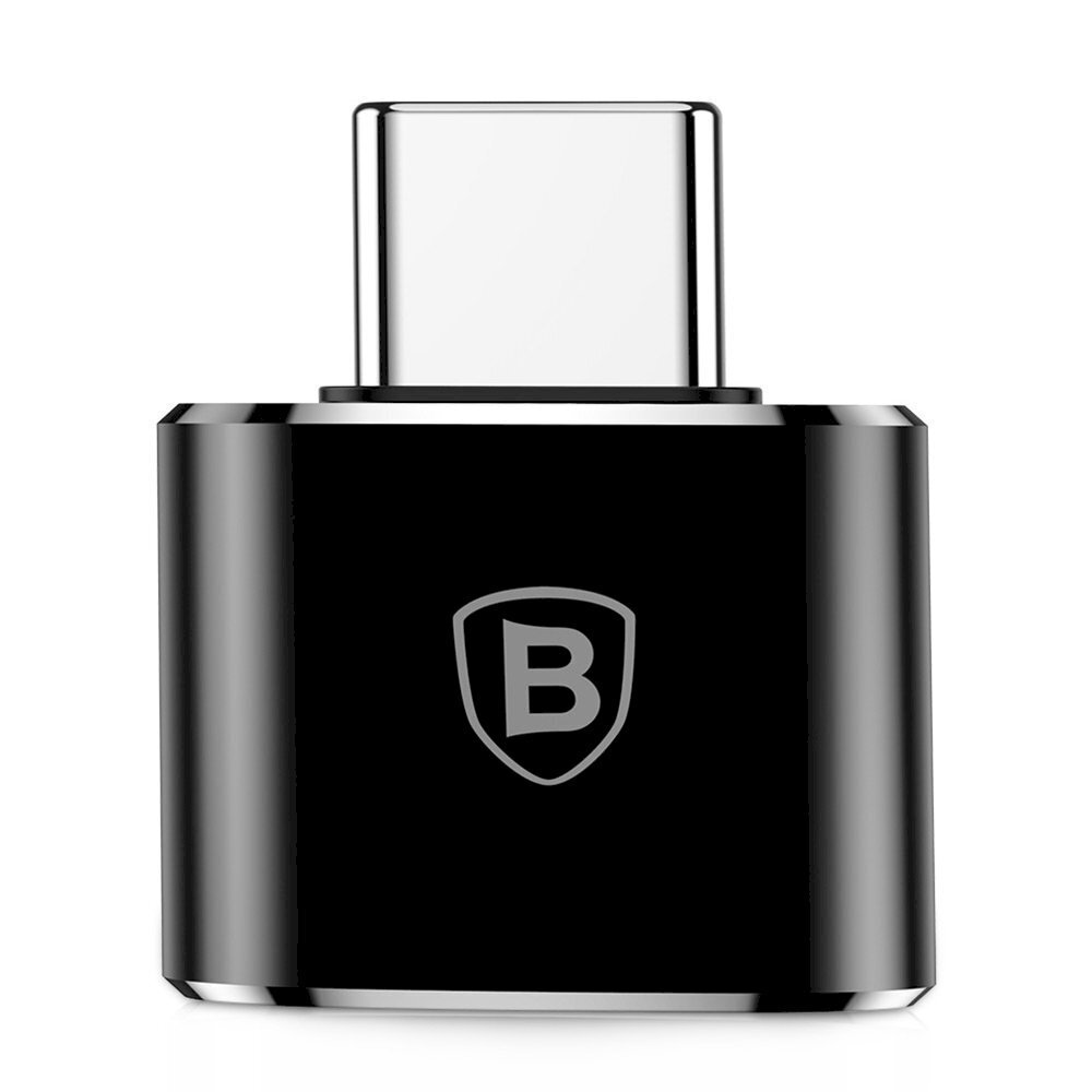 Adapter Baseus, USB USB-C OTG ühendusse, must цена и информация | USB jagajad, adapterid | kaup24.ee