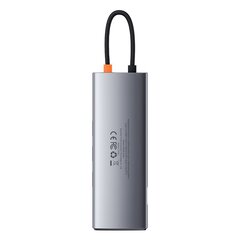 Многофункциональный кардридер, 9 в 1, Baseus HUB, USB-C, 3xUSB, 3.2 PD VGA Full HD HDMI 4K TF, RJ45, серый цена и информация | Адаптеры и USB-hub | kaup24.ee