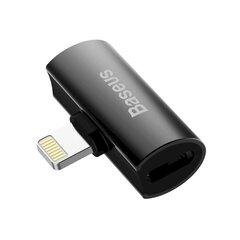 Helikonverter Baseus L461, Lightning adapter 2x Lightning pordile, must hind ja info | USB jagajad, adapterid | kaup24.ee