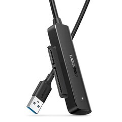 Переходник, Ugreen, HDD, SSD 2.5, SATA III 3.0 на USB, черный цена и информация | Адаптеры и USB-hub | kaup24.ee