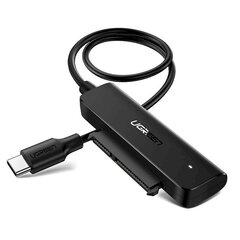 Переходник, HDD SSD 2,5'' SATA III 3.0 на USB-C, черный цена и информация | Адаптеры и USB-hub | kaup24.ee