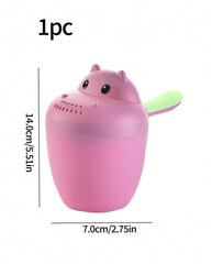 Детский ковш для мытья головы, Electronics LV-2352, розовый, 1 шт цена и информация | Maudynių prekės | kaup24.ee