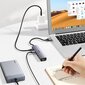 Multifunktsionaalne HUB adapter splitter, Ugreen, USB 3.0 - 3x USB, Ethernet RJ-45 USB-C PD, hall цена и информация | USB jagajad, adapterid | kaup24.ee