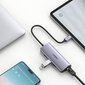 Multifunktsionaalne HUB adapter splitter, Ugreen, USB-C - 3x USB, RJ-45 micro, USB hall цена и информация | USB jagajad, adapterid | kaup24.ee