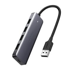 HUB USB-portide jaotur, Ugreen, 4x USB 3.2 koos micro USB toitepordiga, hall hind ja info | USB jagajad, adapterid | kaup24.ee