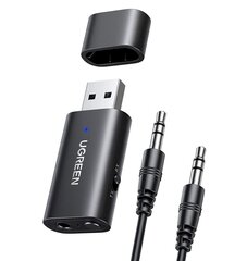 Traadita saatja/vastuvõtja Ugreen CM5231, Bluetooth 5.1, audioadapter 3,5 mm., minipesa, must hind ja info | USB jagajad, adapterid | kaup24.ee