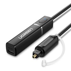 Audioadapter Ugreen CSR86701, Bluetooth saatja 4.2 Wireless, Toslink, must hind ja info | USB jagajad, adapterid | kaup24.ee
