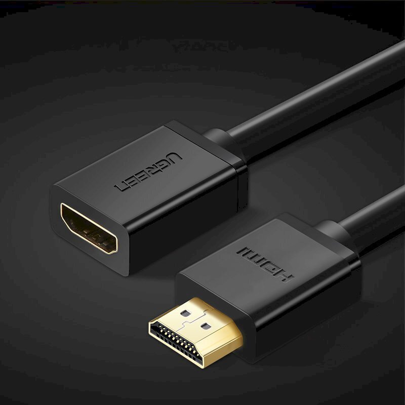 Kaabli pikendus Ugreen, 0,5 m., HDMI 4K 10,2 Gbps., 340Mhz., must hind ja info | USB jagajad, adapterid | kaup24.ee