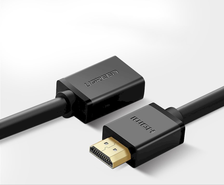 Kaabli pikendus Ugreen, 0,5 m., HDMI 4K 10,2 Gbps., 340Mhz., must hind ja info | USB jagajad, adapterid | kaup24.ee