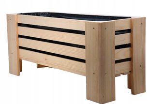 Pott 62 cm x 22 x 26 cm naturaalsest puidust hind ja info | Dekoratiivsed lillepotid | kaup24.ee