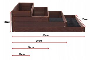 Mini puidust kasvuhoone SunWood, 120 x 120 cm hind ja info | Kasvuhooned | kaup24.ee
