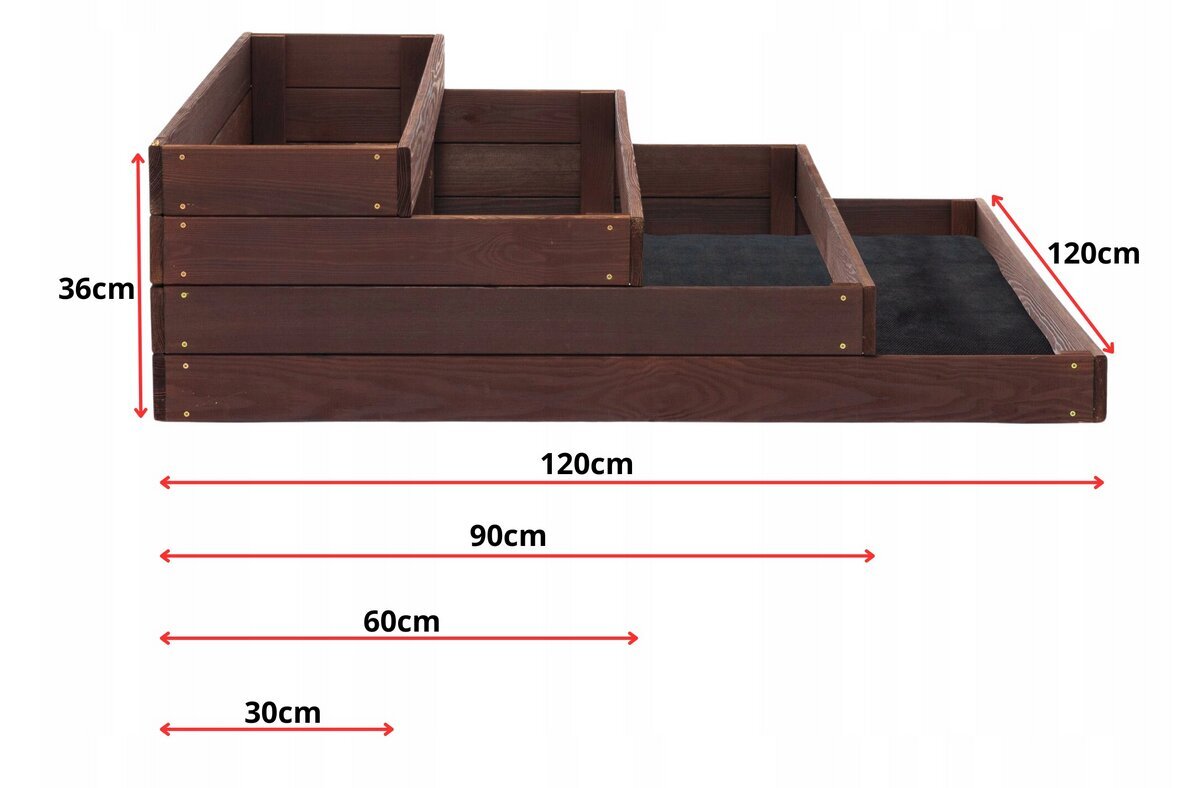 Mini puidust kasvuhoone SunWood, 120 x 120 cm цена и информация | Kasvuhooned | kaup24.ee