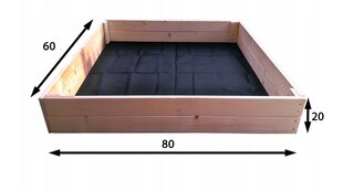 деревянная грядка, 80 х 60 см. цена и информация | Теплицы | kaup24.ee