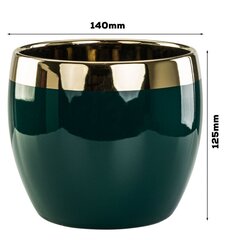 Lillepott Green Glamour Sphere 14x12,5cm hind ja info | Dekoratiivsed lillepotid | kaup24.ee