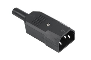 Ac 3-poolne pistik arvuti kaabli jaoks hind ja info | Lülitid ja pistikupesad | kaup24.ee