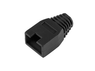 Kummist pistik rj45 8p8c , must hind ja info | Lülitid ja pistikupesad | kaup24.ee