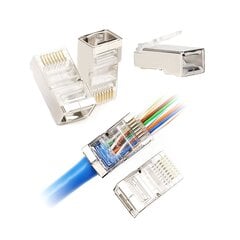 Telefoni pistik rj45 8p 8c 6e hind ja info | Mobiiltelefonide lisatarvikud | kaup24.ee