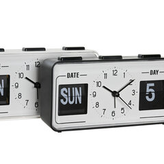 Часы-будильник DKD Home Decor 17 x 5 x 9 cm Чёрный Белый PVC (2 штук) цена и информация | Радиоприемники и будильники | kaup24.ee