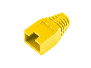 kummist pistik 8p8c rj45, kollane hind ja info | Lülitid ja pistikupesad | kaup24.ee