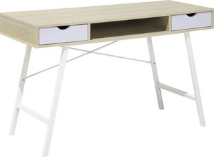 Письменный стол Beliani Clarita, коричневый/белый цена и информация | Компьютерные, письменные столы | kaup24.ee