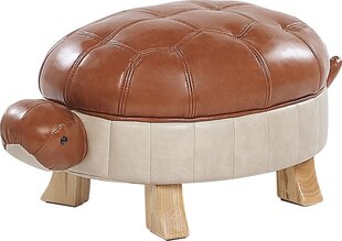Пуф Beliani Turtle, коричневый. цена и информация | Кресла-мешки и пуфы | kaup24.ee