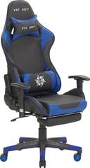 Игровое кресло Beliani Victory, чёрный/синий цена и информация | Офисные кресла | kaup24.ee