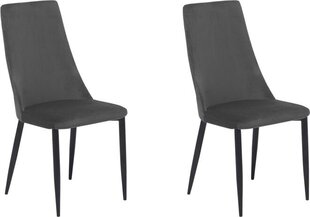 Комплект из 2-х стульев Beliani Clayton, серые / чёрные цена и информация | Стулья для кухни и столовой | kaup24.ee
