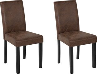 Комплект из 2-х стульев Beliani Broadway, коричневые цена и информация | Стулья для кухни и столовой | kaup24.ee