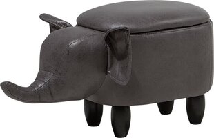 Пуф Beliani Elephant, серый цена и информация | Кресла-мешки и пуфы | kaup24.ee