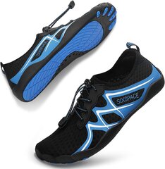 Аквасоки для плавания Sixspace 803, чёрные, синие цена и информация | Обувь для плавания | kaup24.ee