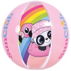 Надувной пляжный мяч 40 см, панда, розовый цена и информация | Надувные и пляжные товары | kaup24.ee